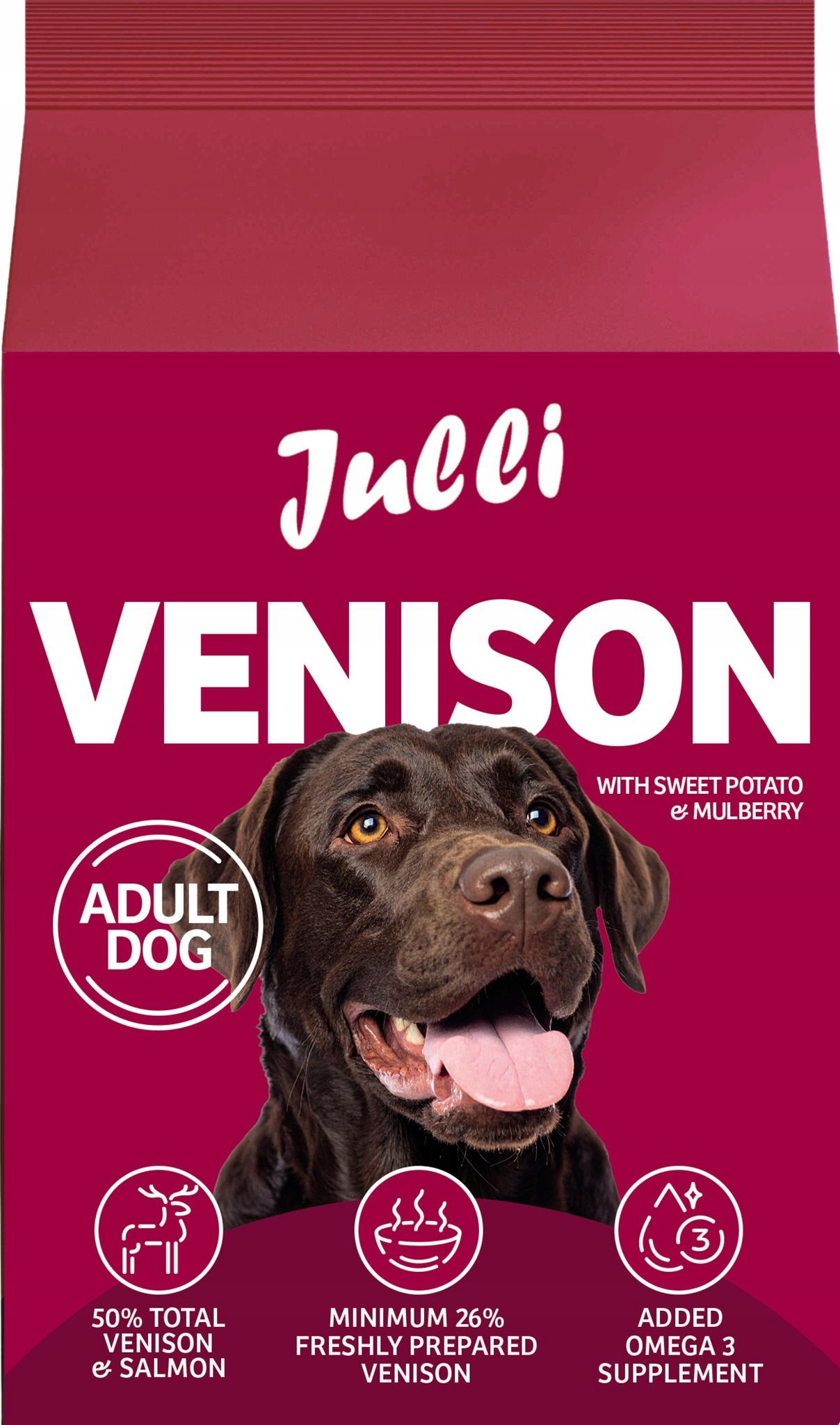 Levně Julli Dog Grain Free Adult rich in fresh Venison & Potato 12kg