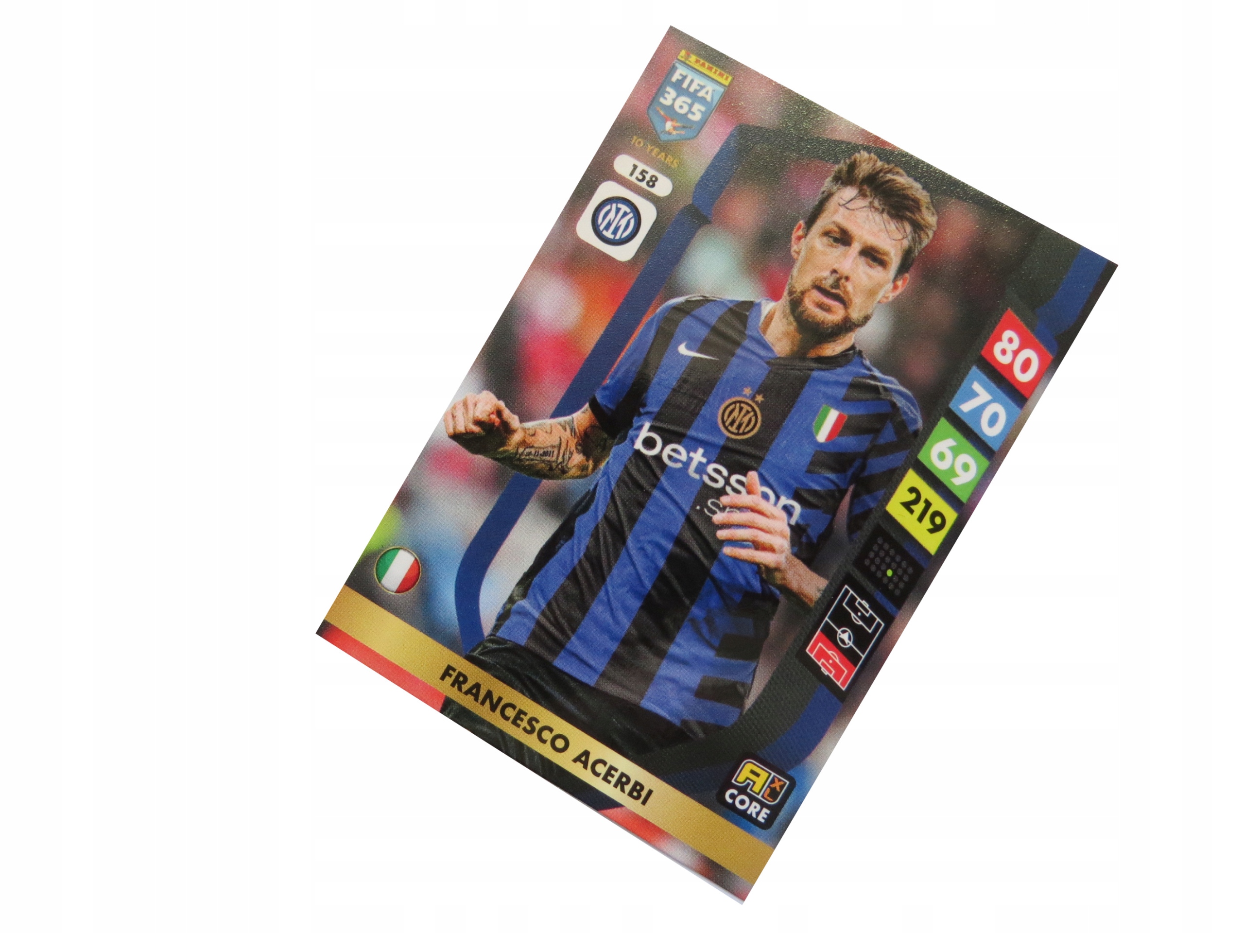 Panini Fifa 365 2025 Karta Core 158 Francesco Acerbi Inter Mediolan