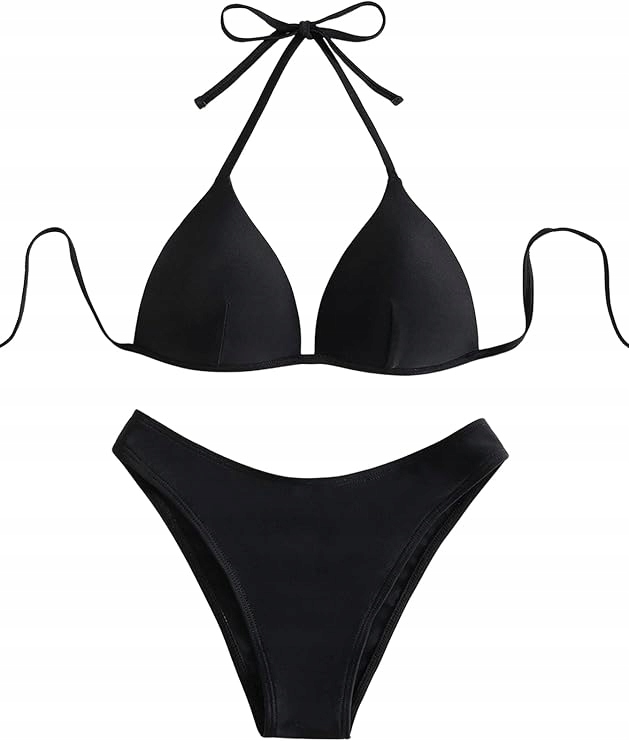 Dámské dvoudílné plavky Bikini Push-up Černá S