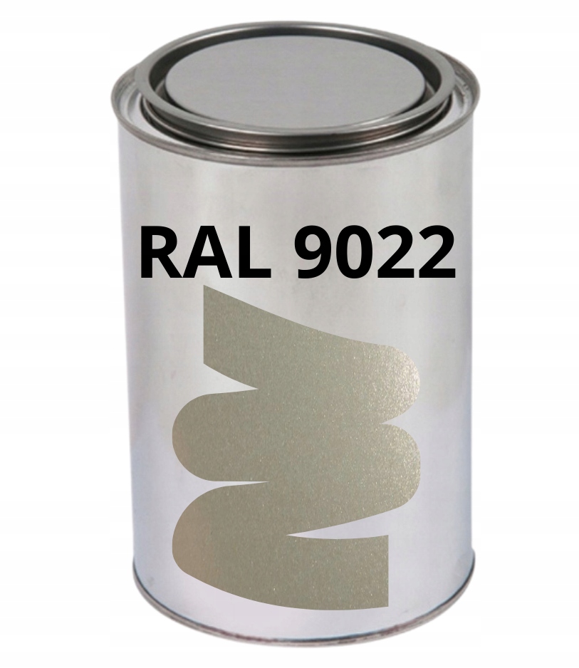 Lakier Akrylowy Ral 9022 Półmat Perłowy Jasnoszary Farba Got. Do Użycia 1L