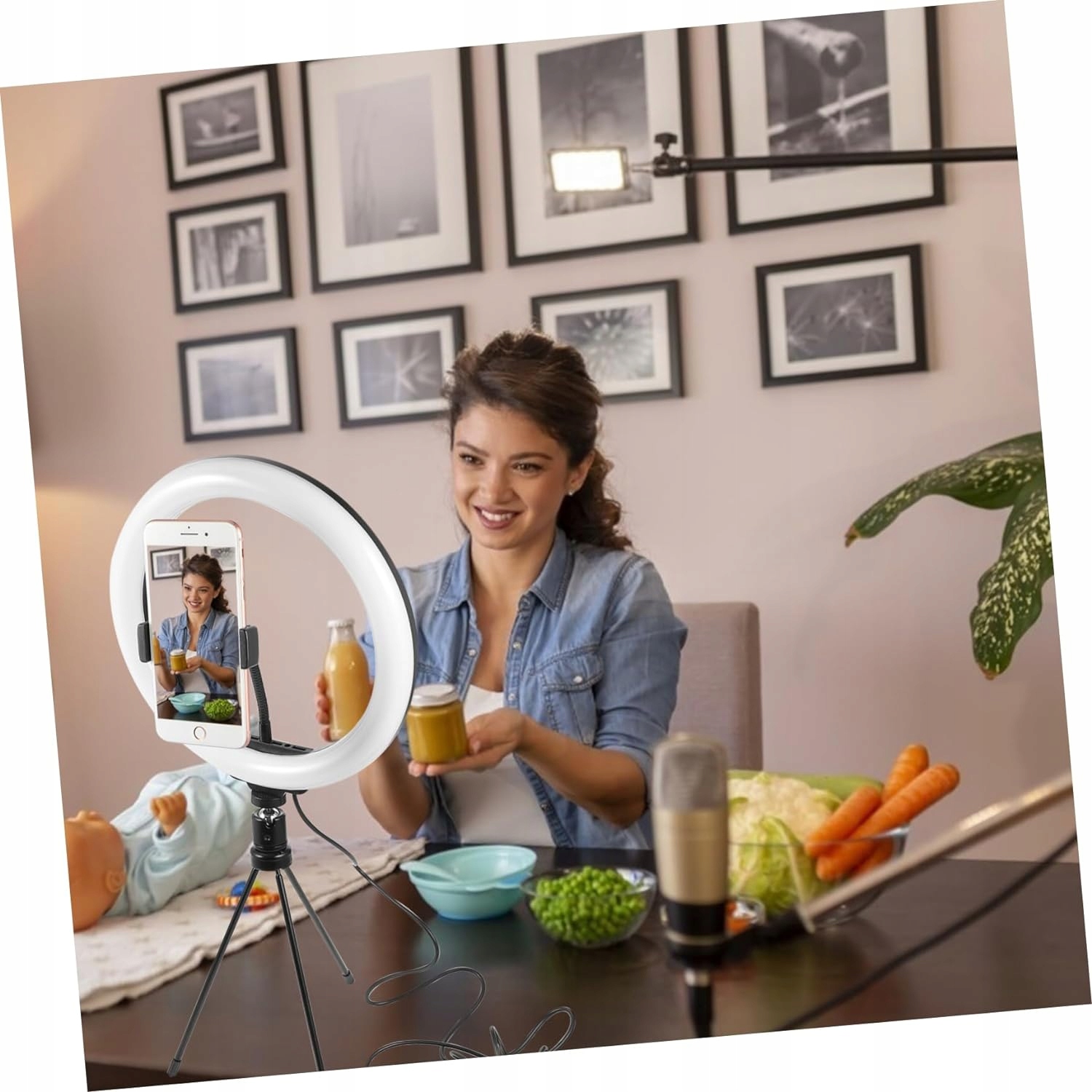 Światła LED 1 Zestaw Piękno Światła Żywo Piękno Napełniania Światła Obsługiwane systemy operacyjne Android