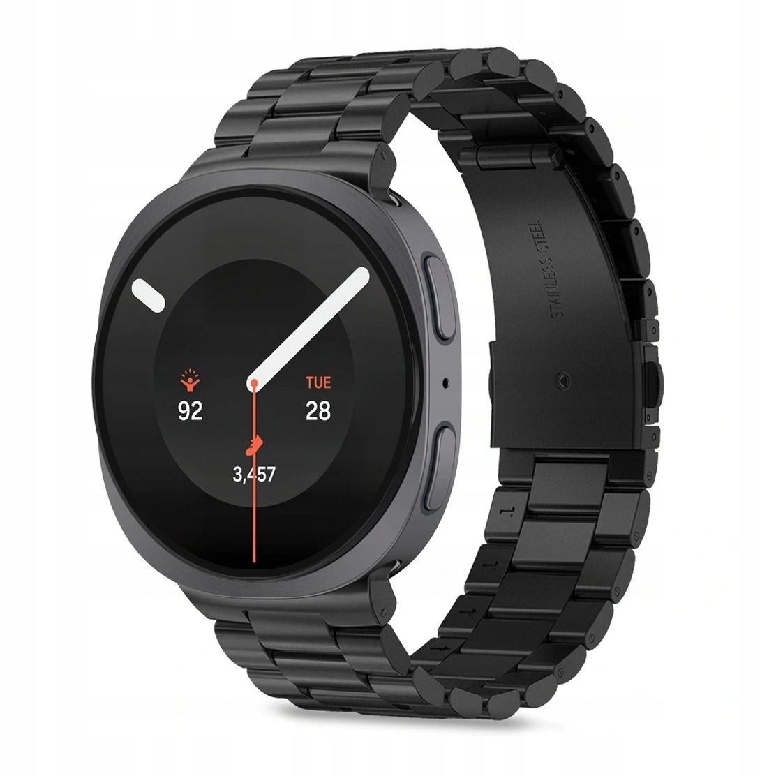 Pasek do Samsung Watch 8/9/Classic 40/44/46 Tech-Protect Stainless czarny