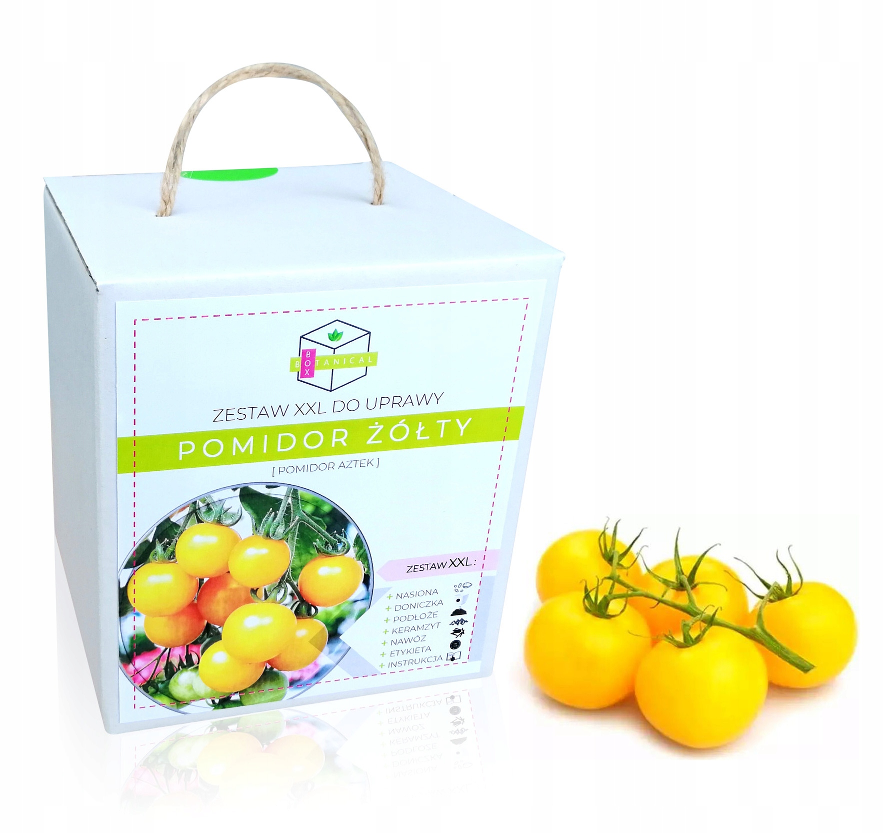 

Pomidor Żółty Balkon - Zestaw Do Uprawy Na Prezent