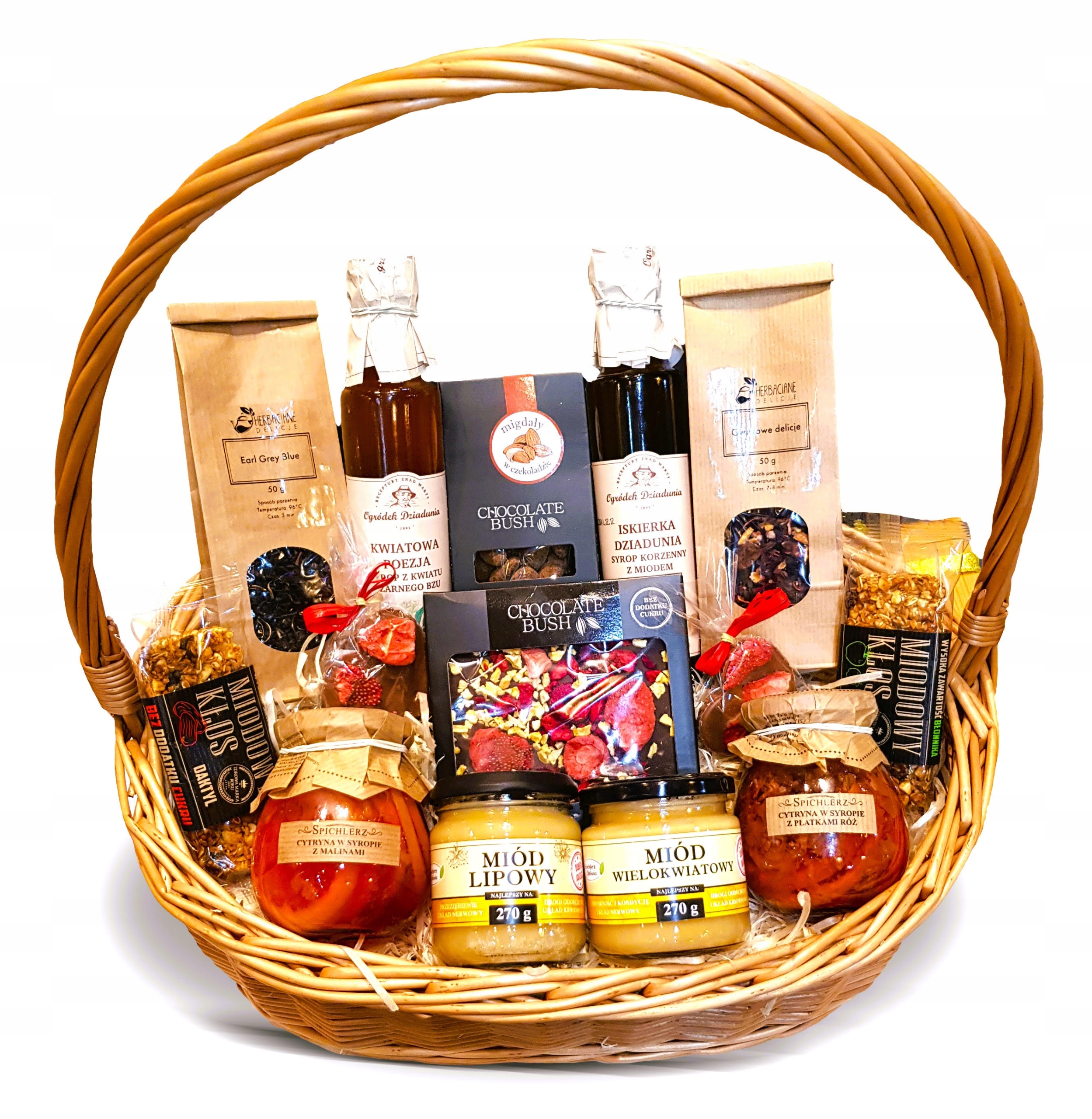 Levně Dárkový Koš Dárek Medový Lahodný Čaj