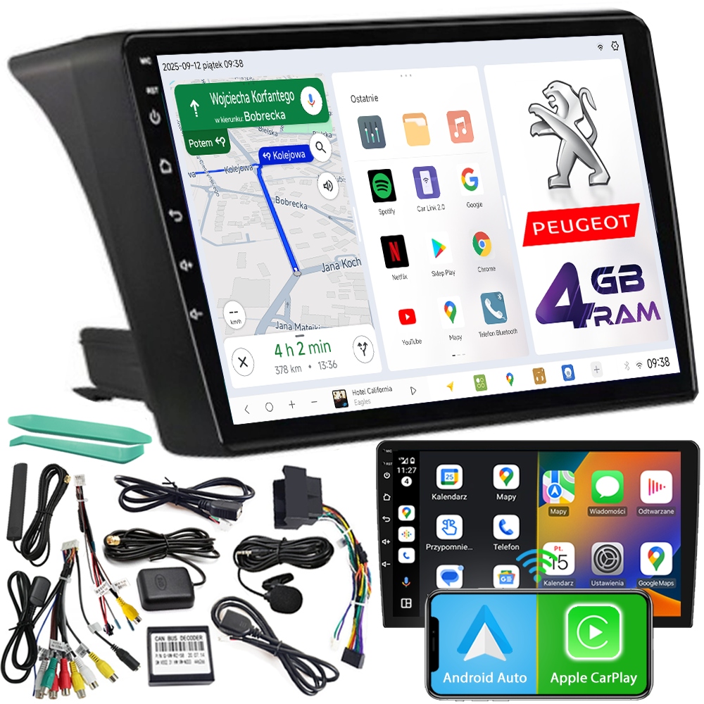 Autorádio D9 Peugeot Boxer 2 2006-2014 Android Navigácia 4GB Lte