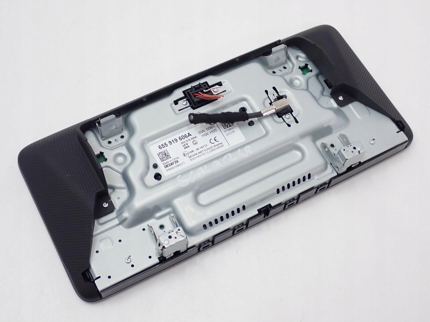 NAWIGACJA NAVI RADIO WYŚWIETLACZ 57A035816 655919606A SKODA SCALA 24R Wersja Europejska