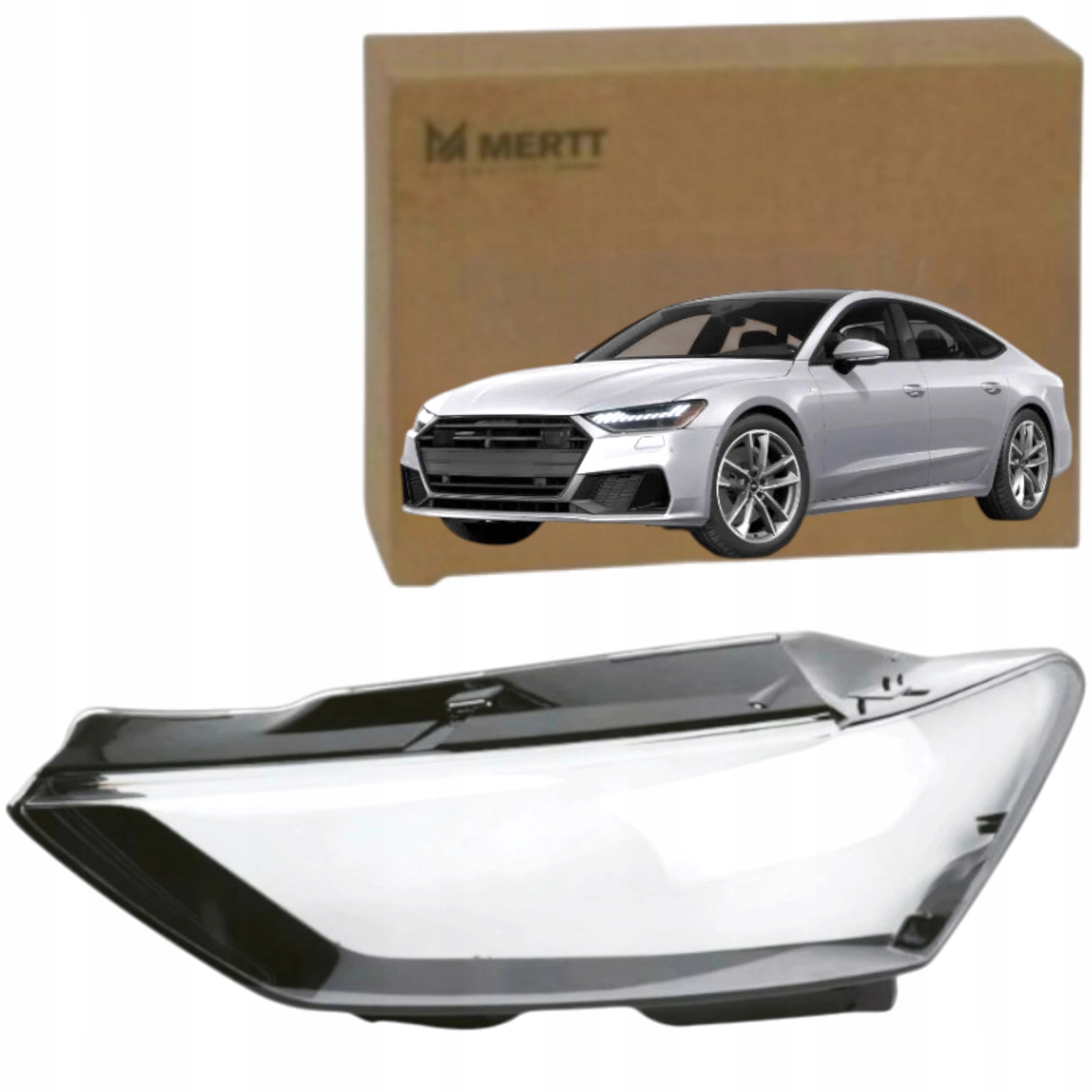 Audi A7 4K8 2018+ Levé nové sklo předního světlometu sklo