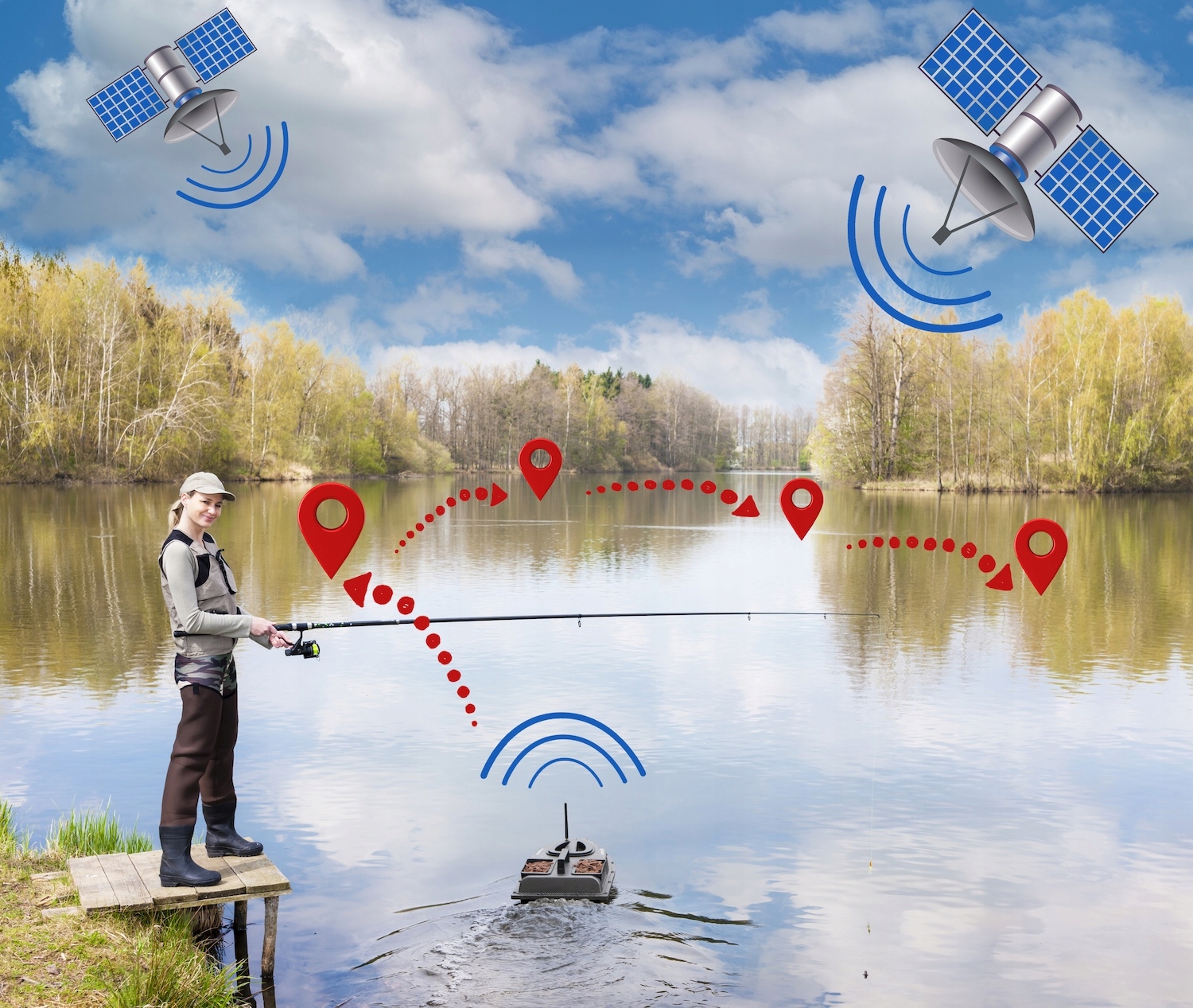 Fishing Expedition LAKE XPREDATOR - łódka zanętowa z GPS Model Lake Xpredator