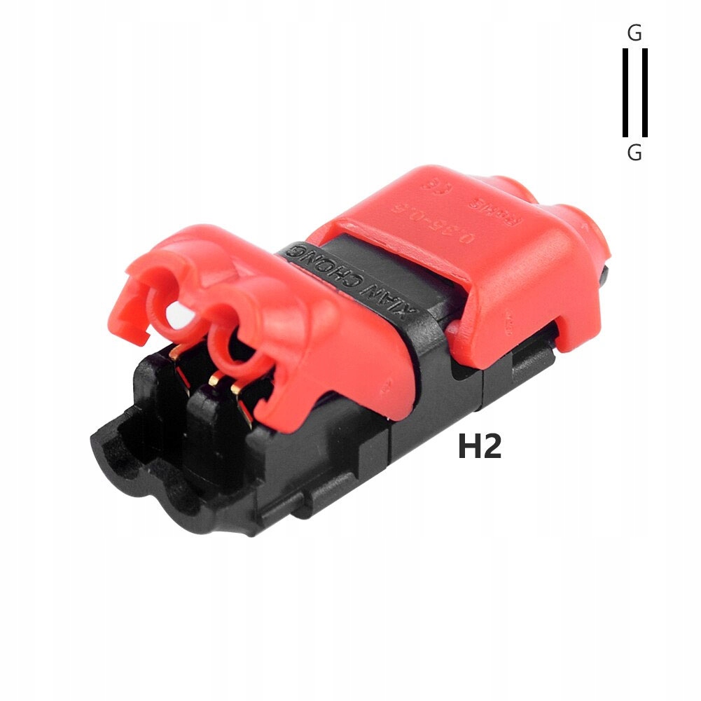 

Szybkozłączka H2 przelotowa czerwona 22AWG 18AWG