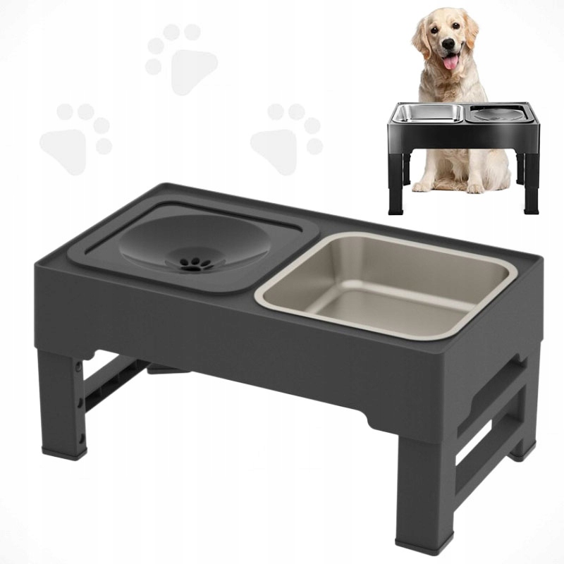 Levně Miska pro psa 2 v 1 Vhodná pro psy velkých, středních a malých plemen