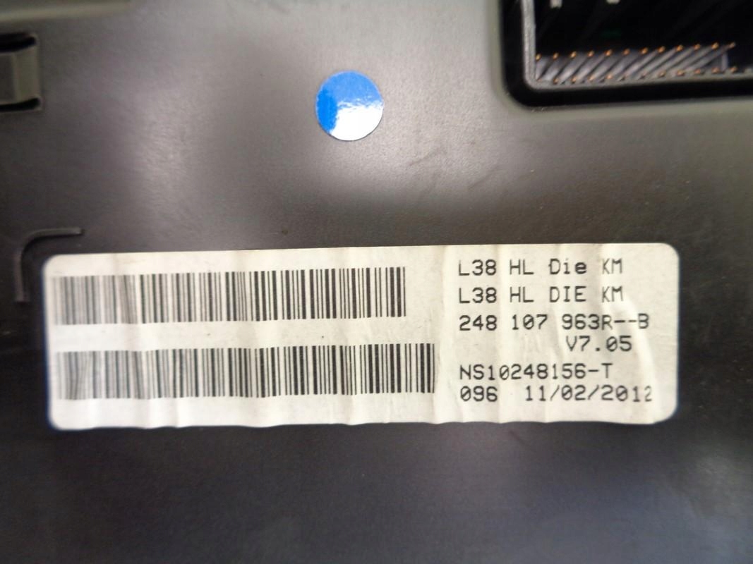 LICZNIK RENAULT FLUENCE 1.5D 12R 248107963R Producent części Renault OE