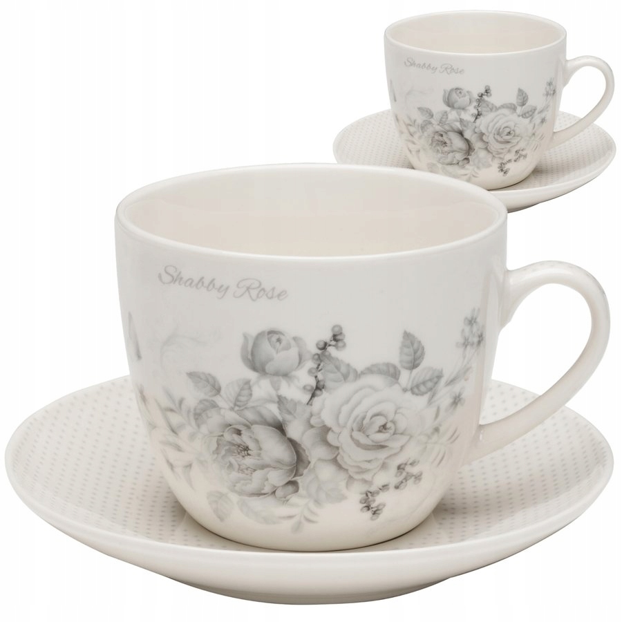 

Komplet 2 filiżanek do kawy Shabby Rose 250 ml
