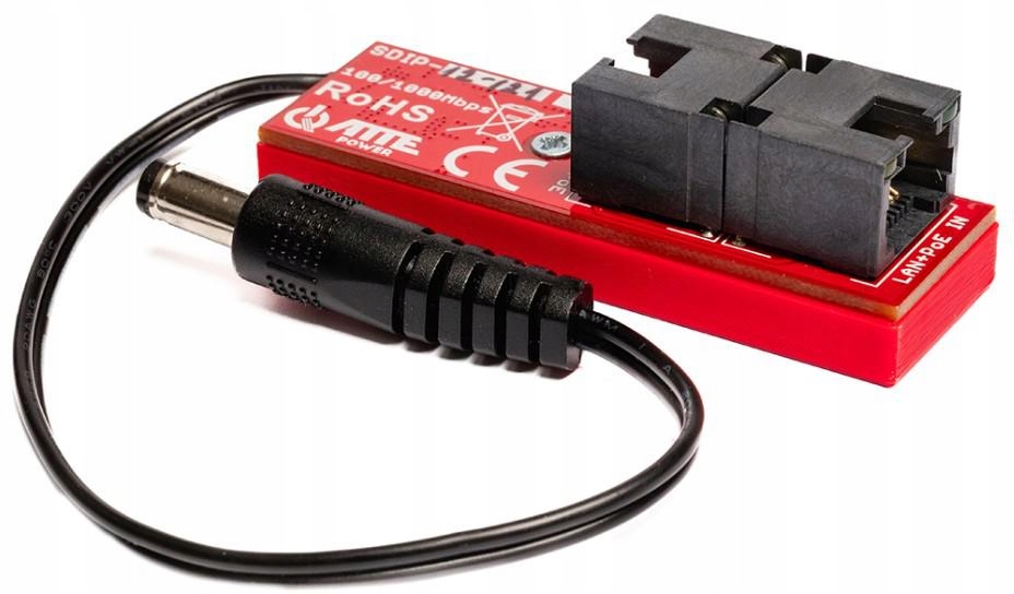 Poe Adaptér SDIP-12-121 12V 1A Gigabit 802.3AF Poe Pasivní RJ45 Led