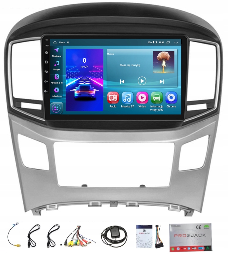 Rádio Navigácia Gps Hyundai H1 2015-2023 Carplay Wifi Usb 4GB 64GB