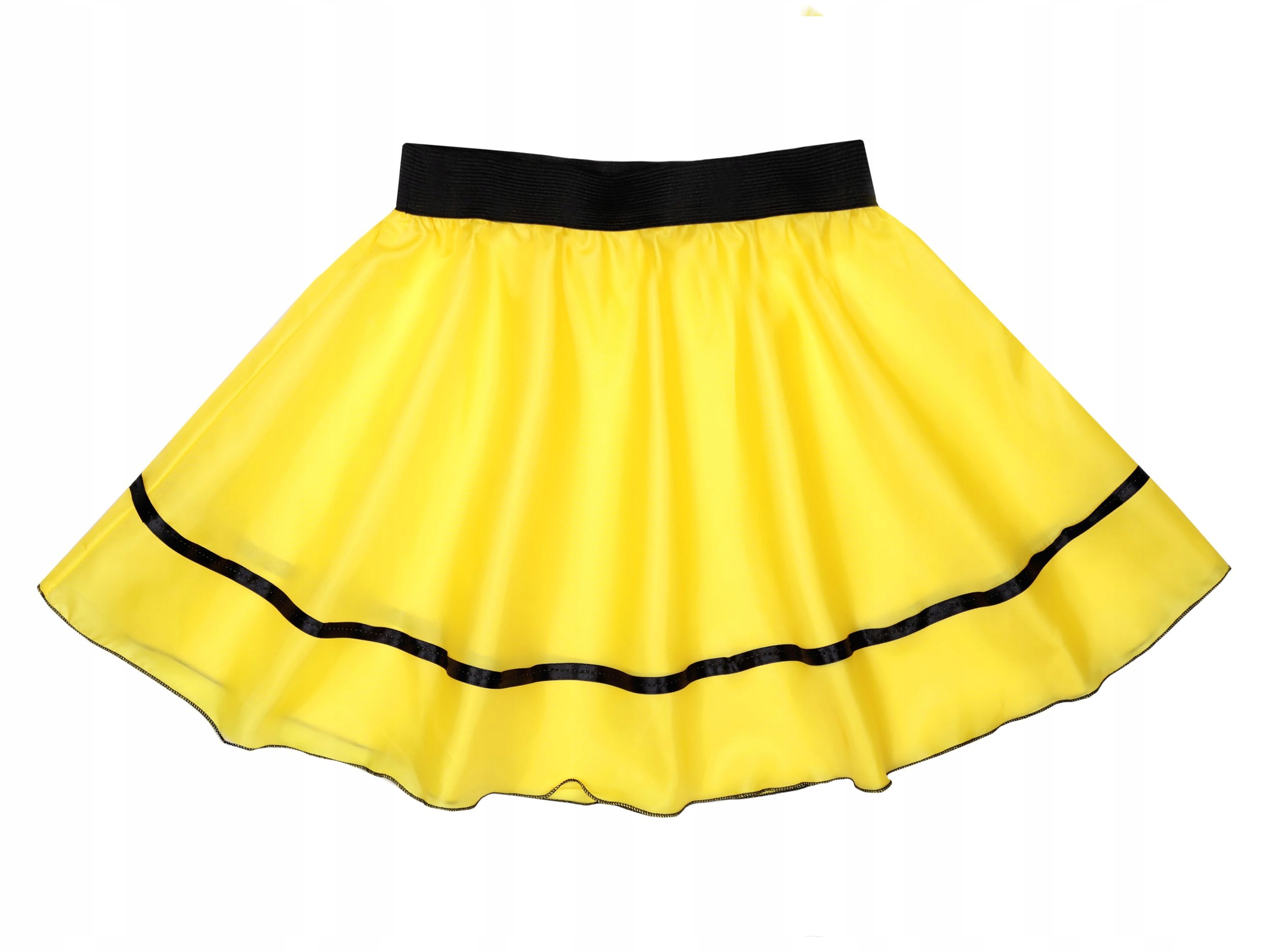 SPÓDNICZKA NA GUMCE KOSTIUM ŻÓŁTA 40cm