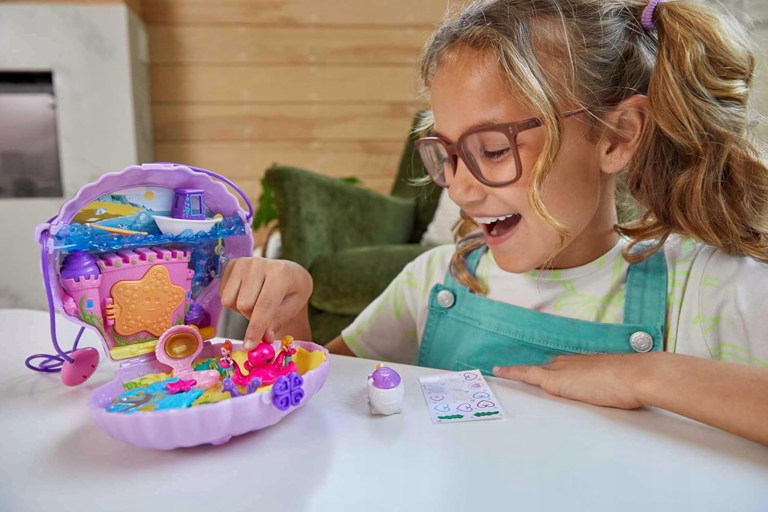 Lalka Polly Pocket Syrenka Torebka Muszelka Podwodny Zamek Mattel GNH11 Wiek dziecka 4 lata +