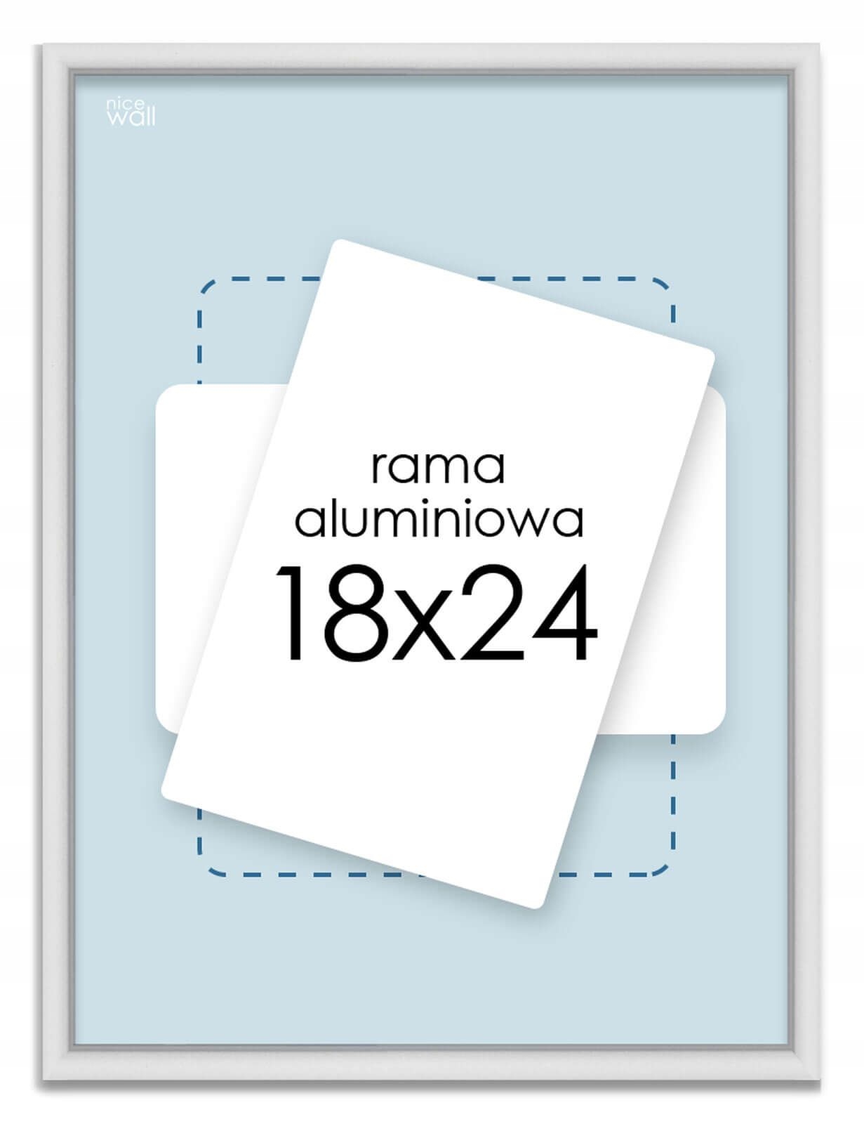 

Srebrna Rama aluminiowa 18x24 cm Ramka 18x24 cm