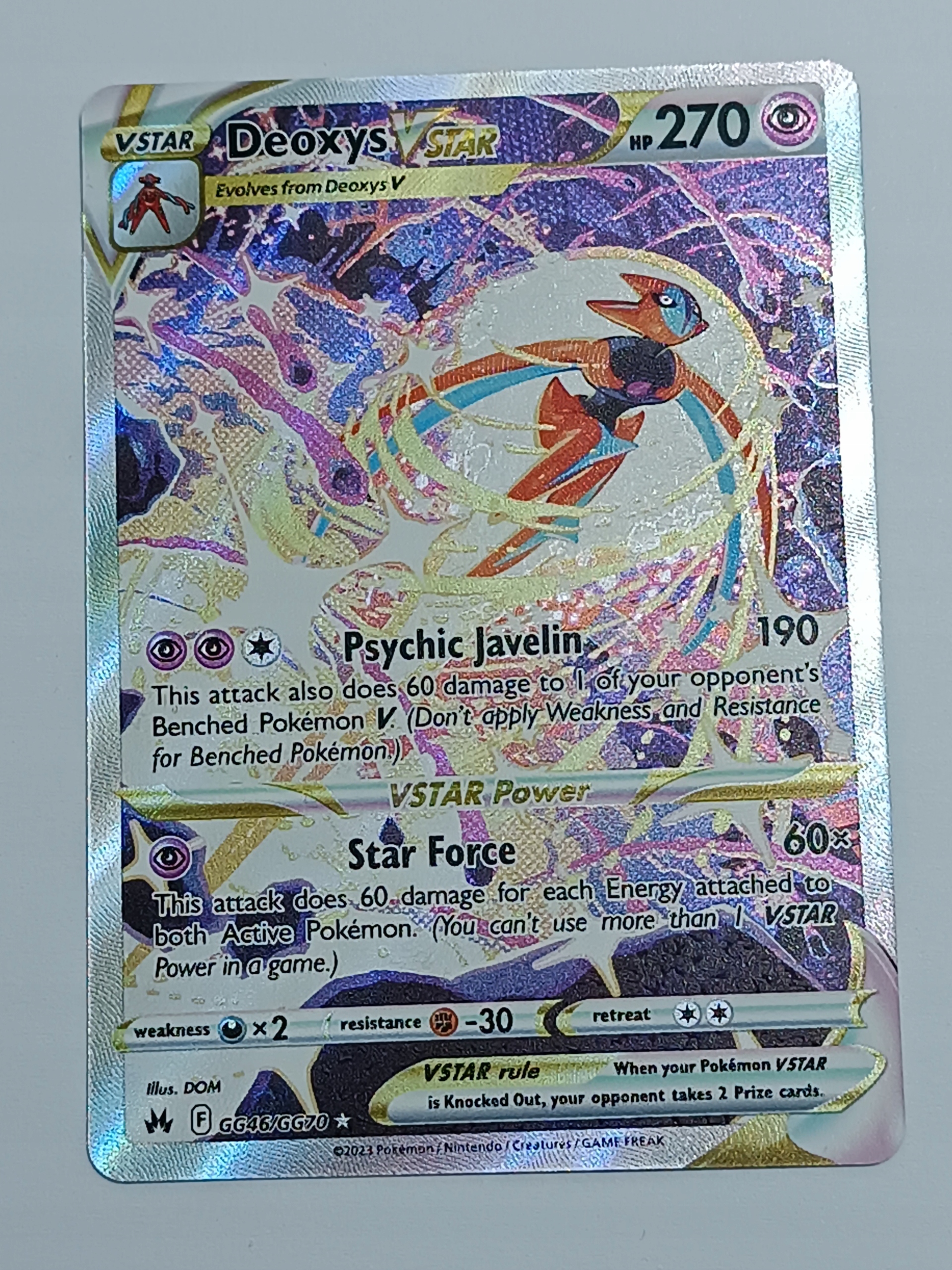 Crown Zenith Galarian Gallery Deoxys VSTAR GG46 • Cena, Opinie