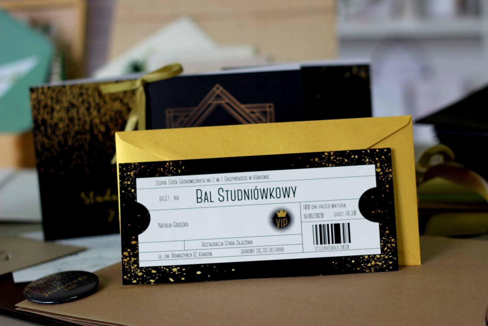 ZAPROSZENIE bal ósmych klas ósmoklasisty 2024 Marka inny