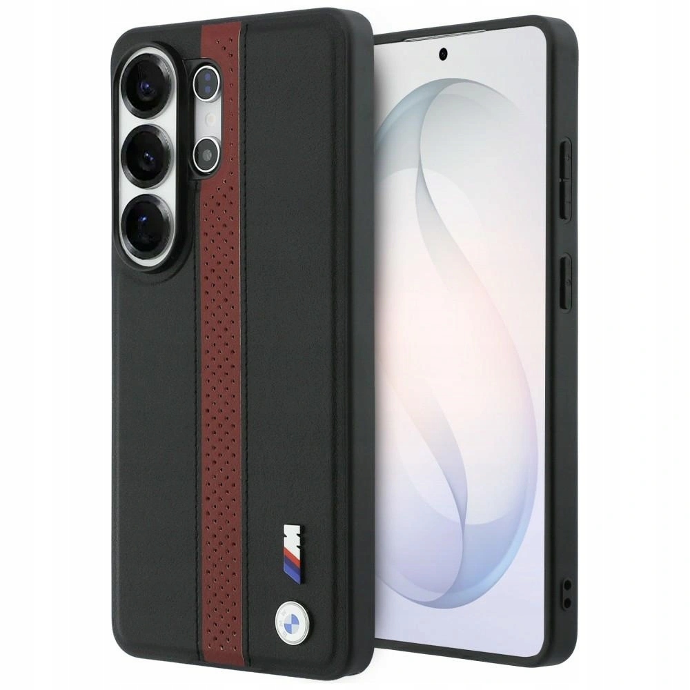 Pouzdro Bmw Perforated Stripe Logo MagSafe pro Samsung Galaxy S26 Ultra červené