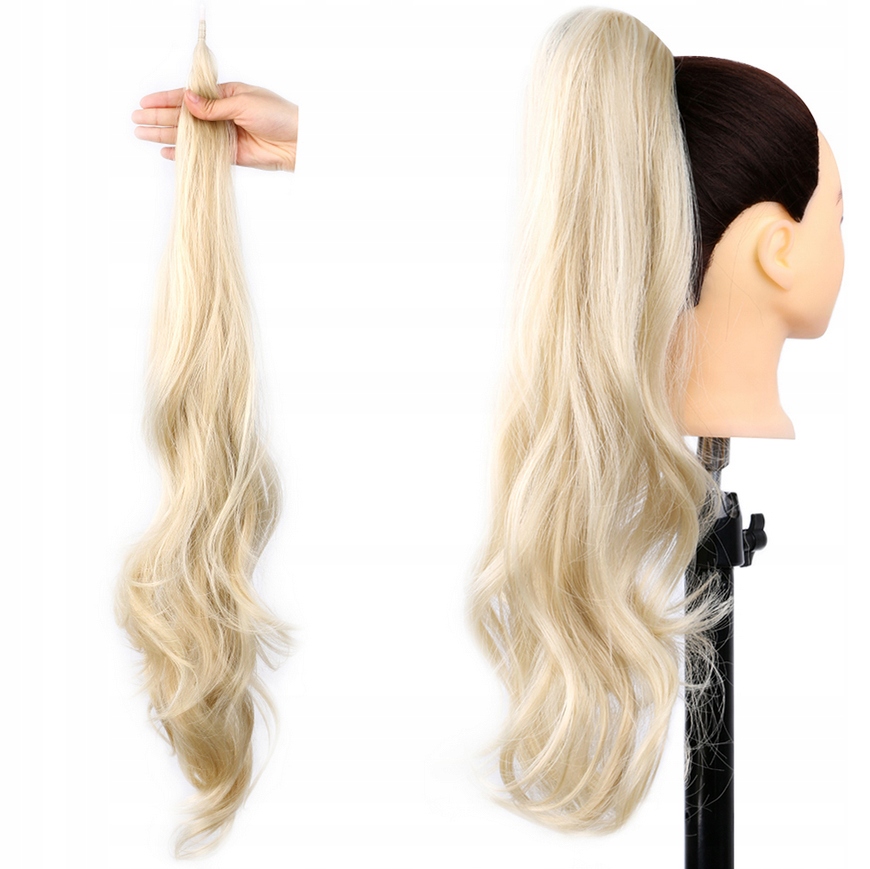 Poník Na Elastické Tyči Rychloupínací Vlnitý 16/613 chladný blond
