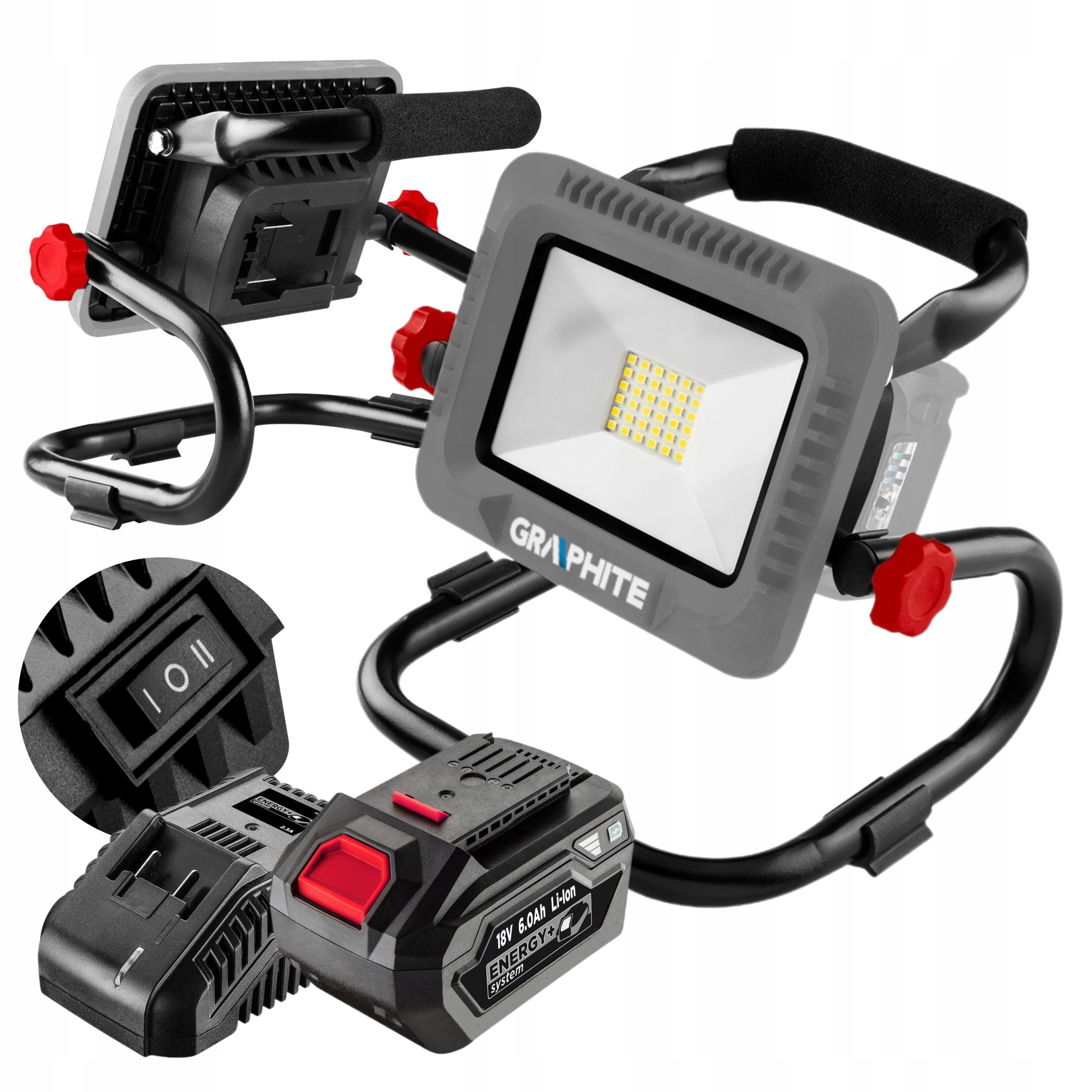 Графитовая светодиодная лампа Energy + 18v Li - lon 58ge109 + 6Ah