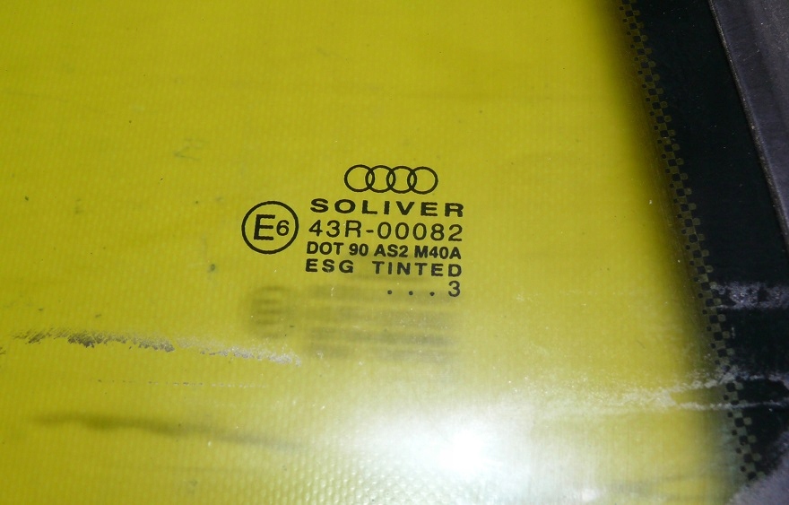 window right rear part AUDI A4 B6 CABRIO