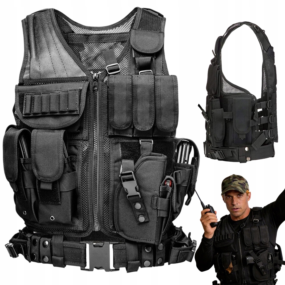 Chest Rig Vesta typu Personal Body Armor Modulární Regulovatelný Tréninkový