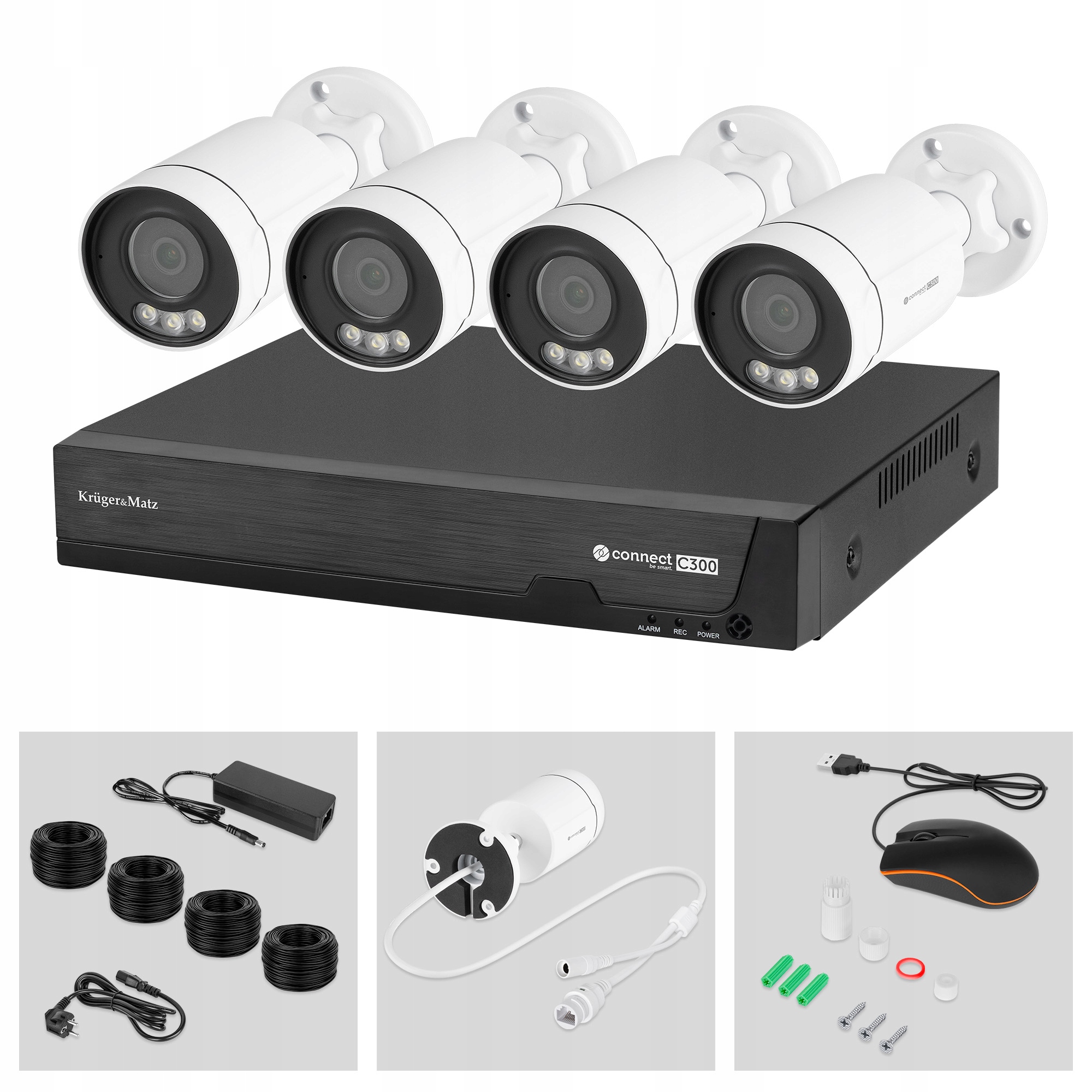Zestaw do monitoringu Ip Kruger&Matz Connect C300