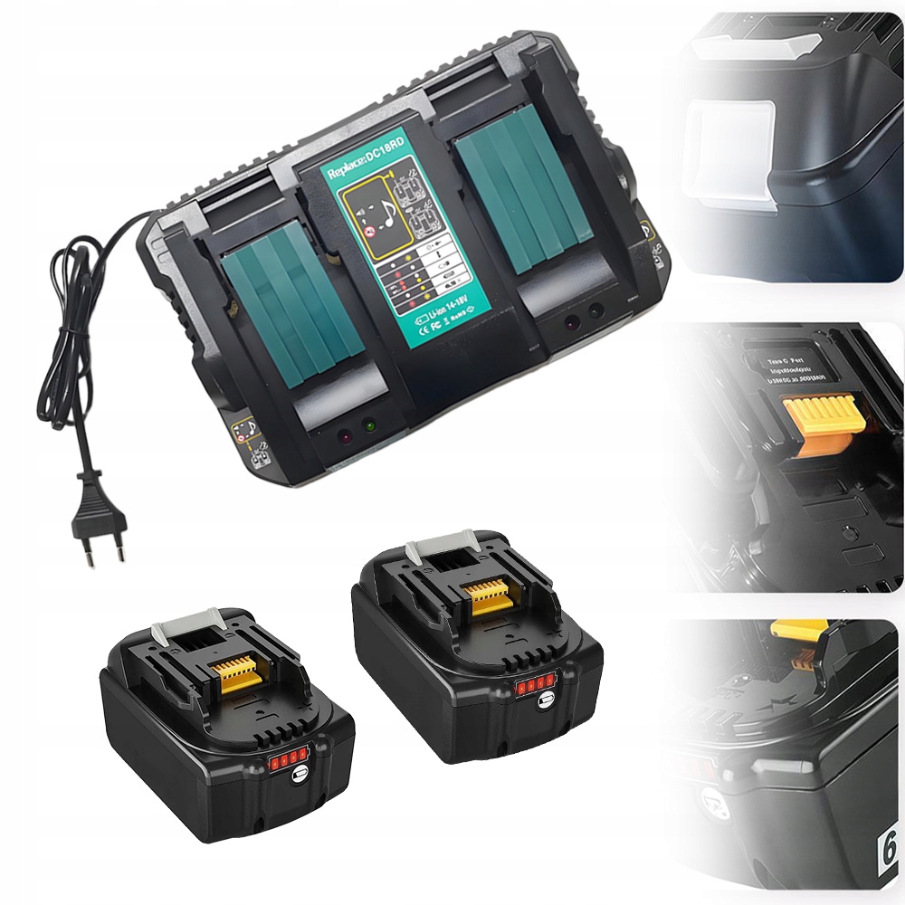 Baterie 6000MAH 2 Ks Pro Makita BL1850 Z