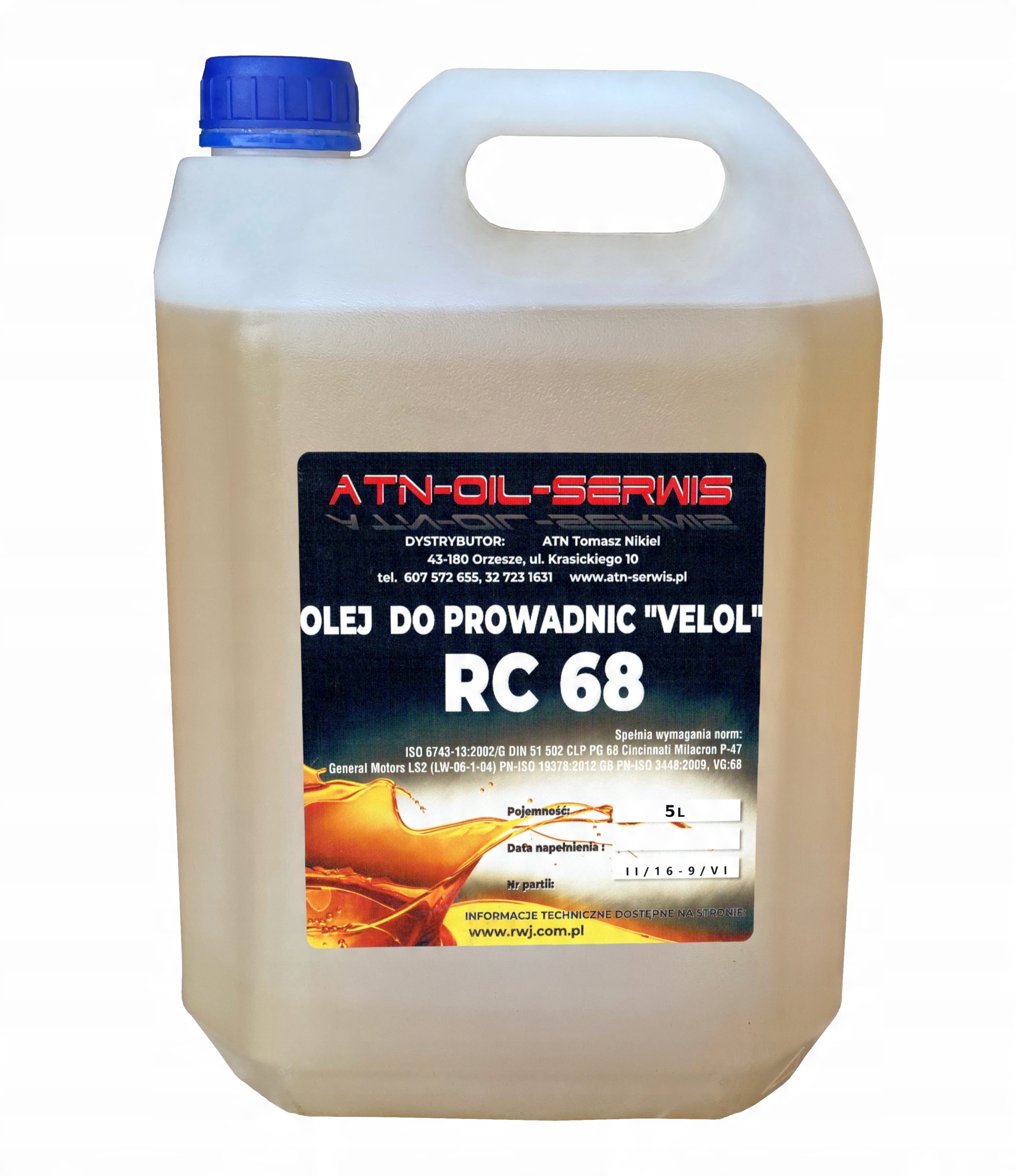 

Olej Do Prowadnic Rc 68 5 L