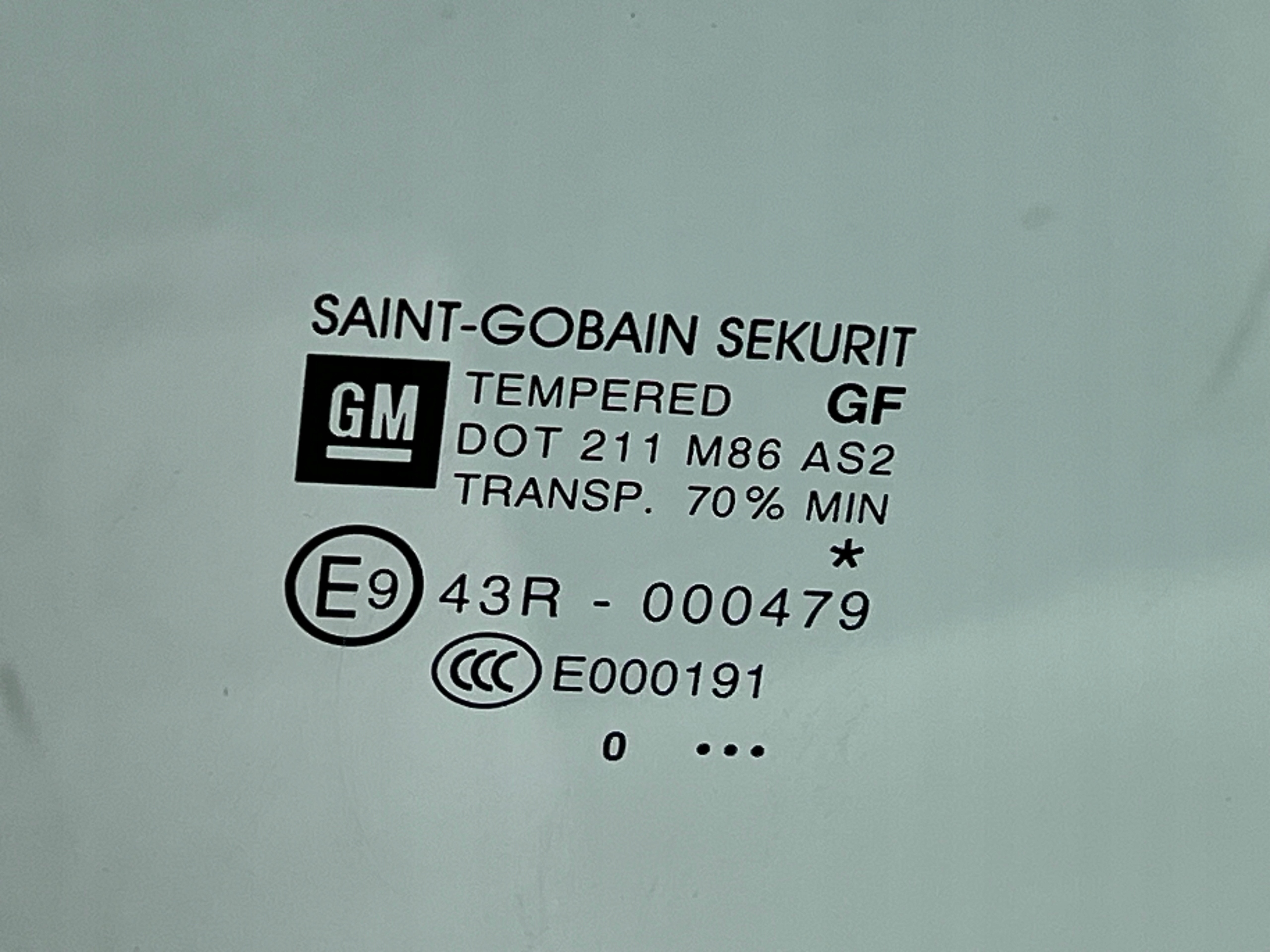 OPEL MERIVA B window door rear right rear part 2010 R. AS2