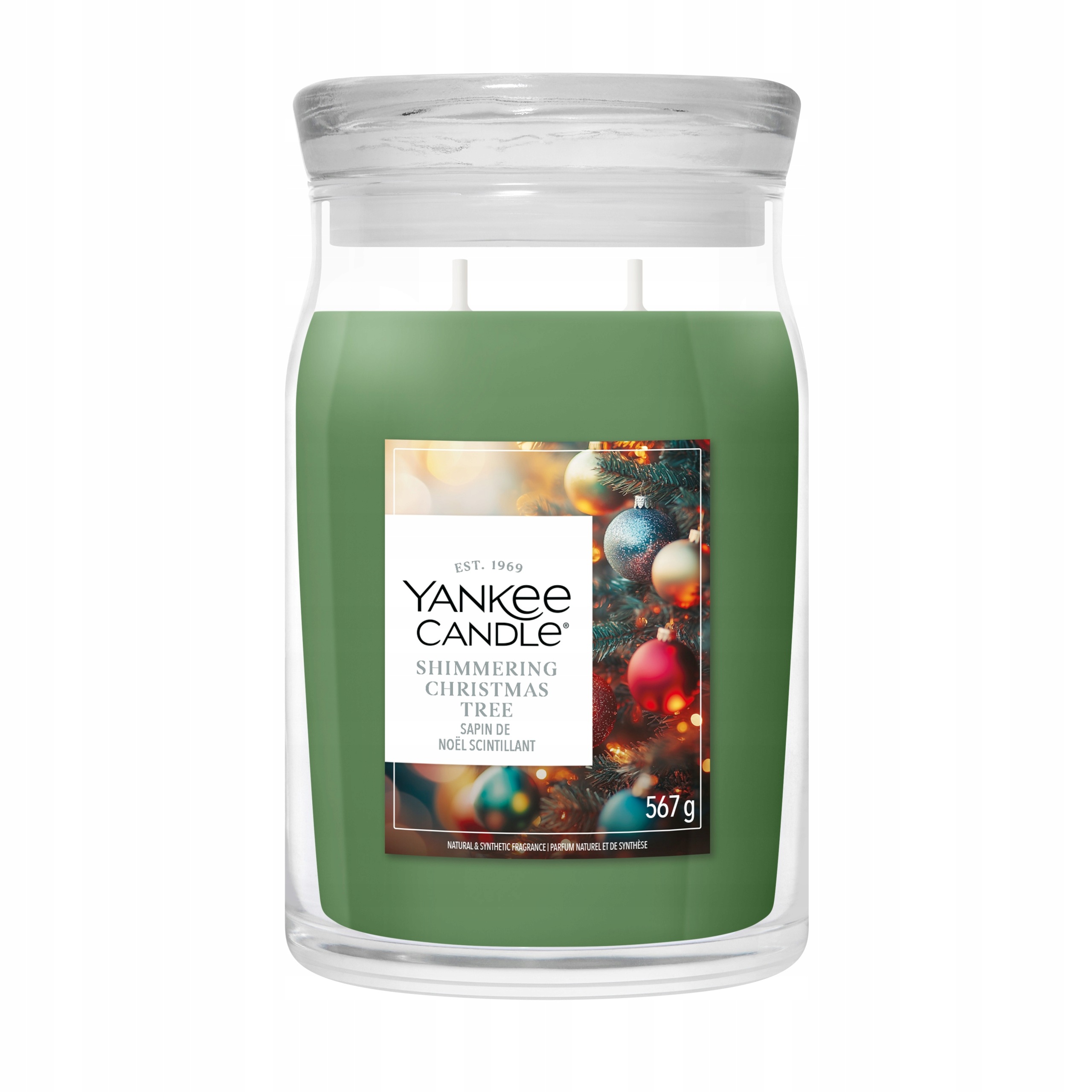 Velká vonná svíčka Yankee Candle Shimmering Christmas Tree