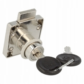 

Zamek meblowy kwadrat Siso X-850 jeden numer klucz