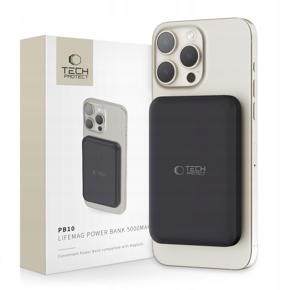 Powerbank MagSafe 5000mAh Tech-Protect PB10 Lifemag czarny