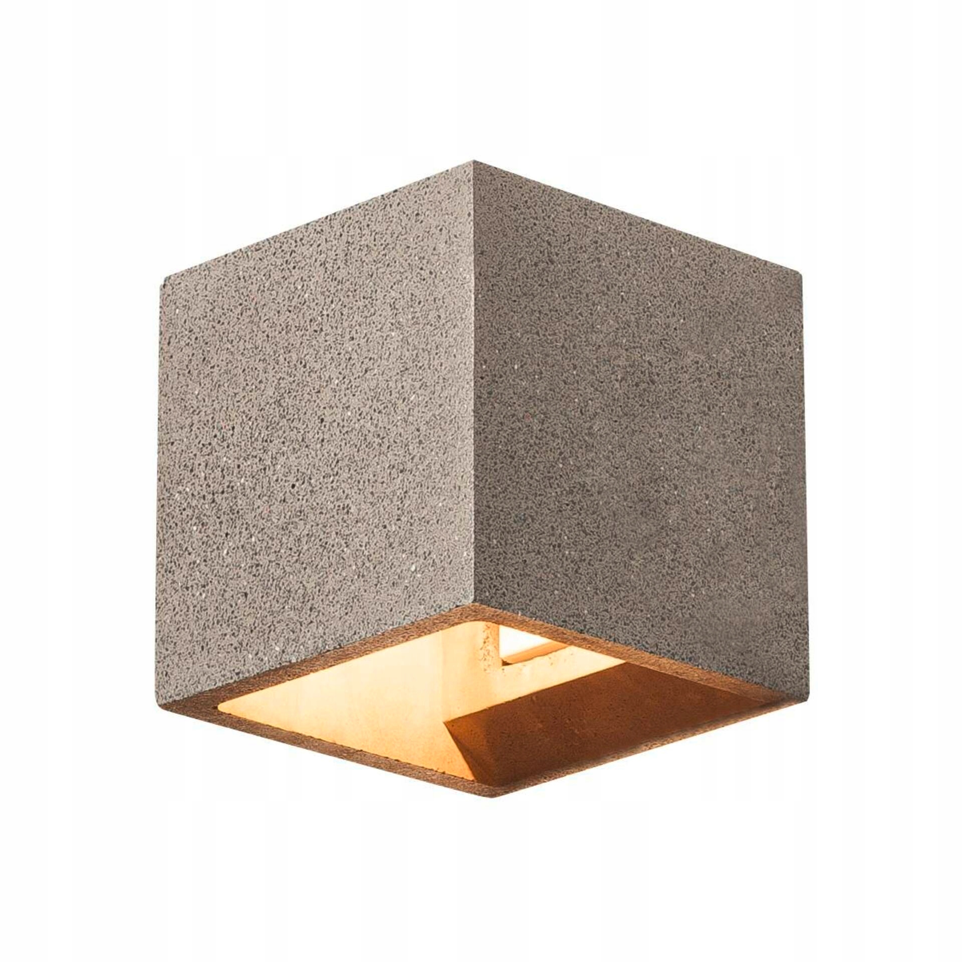Nástenné svietidlo Slv Solid Cube G9 čierny pieskovec 115x115mm