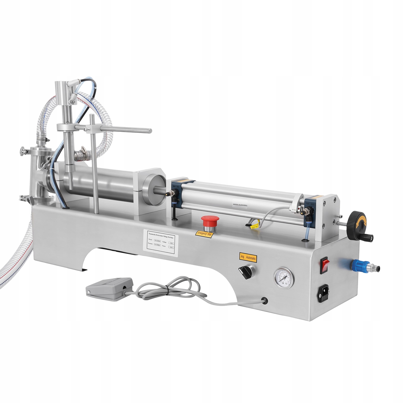 Pneumatický Plnicí Stroj Na Kapaliny Horizontální 100-1000ML Standard Evropský