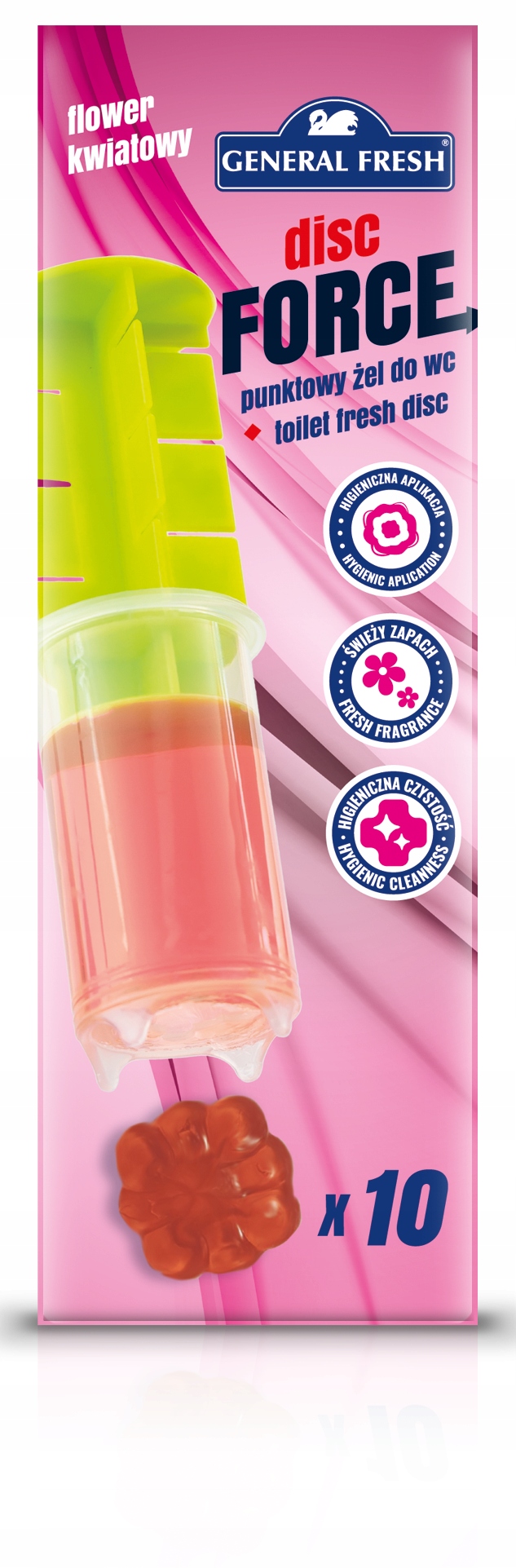 GENERAL FRESH DISC FLOWER KRĄŻKI ŻELOWE DO WC
