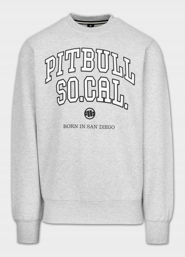 Męska Bluza Pitbull So Cal Crewneck Nadruk na froncie Bluza Bez Kaptura