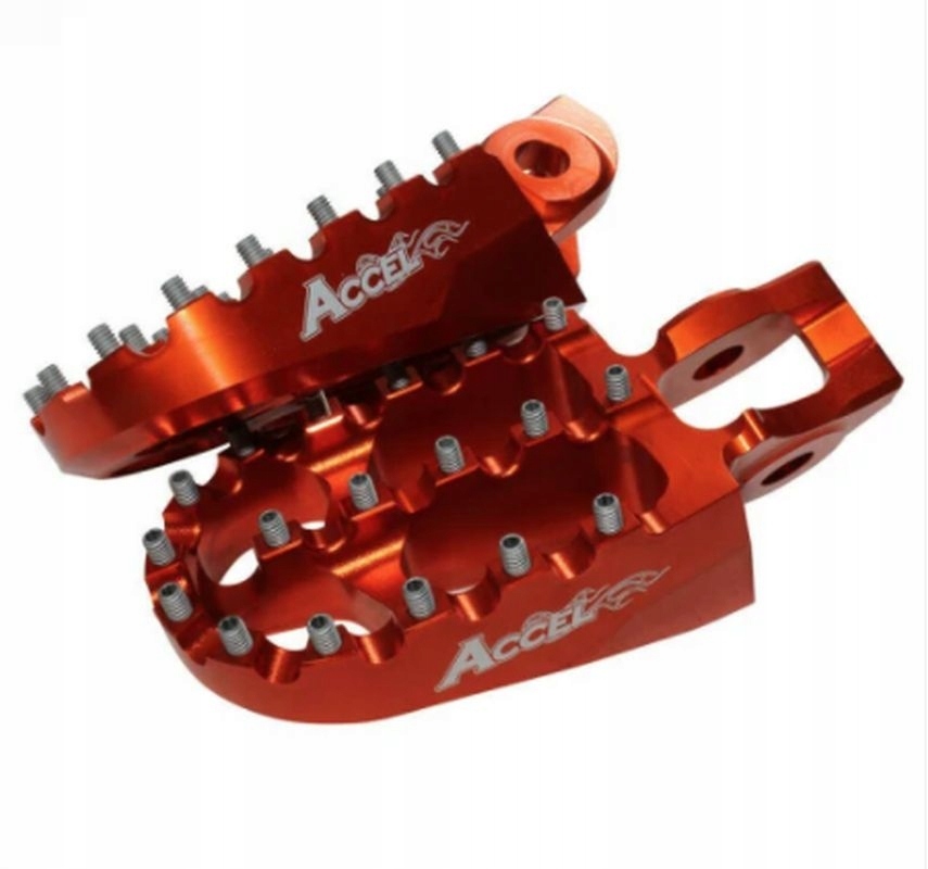 Accel Podnožky Ktm Exc/excf 250/300/350/450/500 '17-20 Farba Oranžová