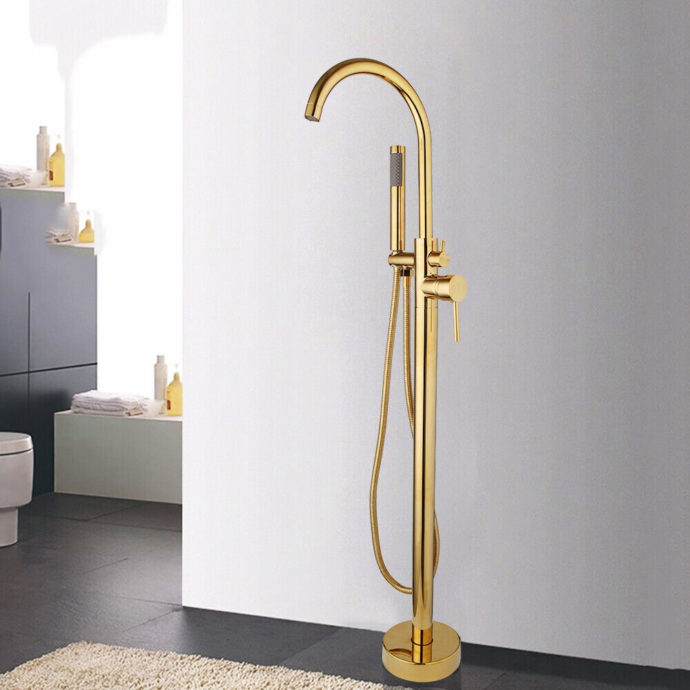 ZŁOTY KRAN BATERIA WOLNOSTOJĄCA DO WANNY PODŁOGOWA Kod producenta OL-SS007/gold