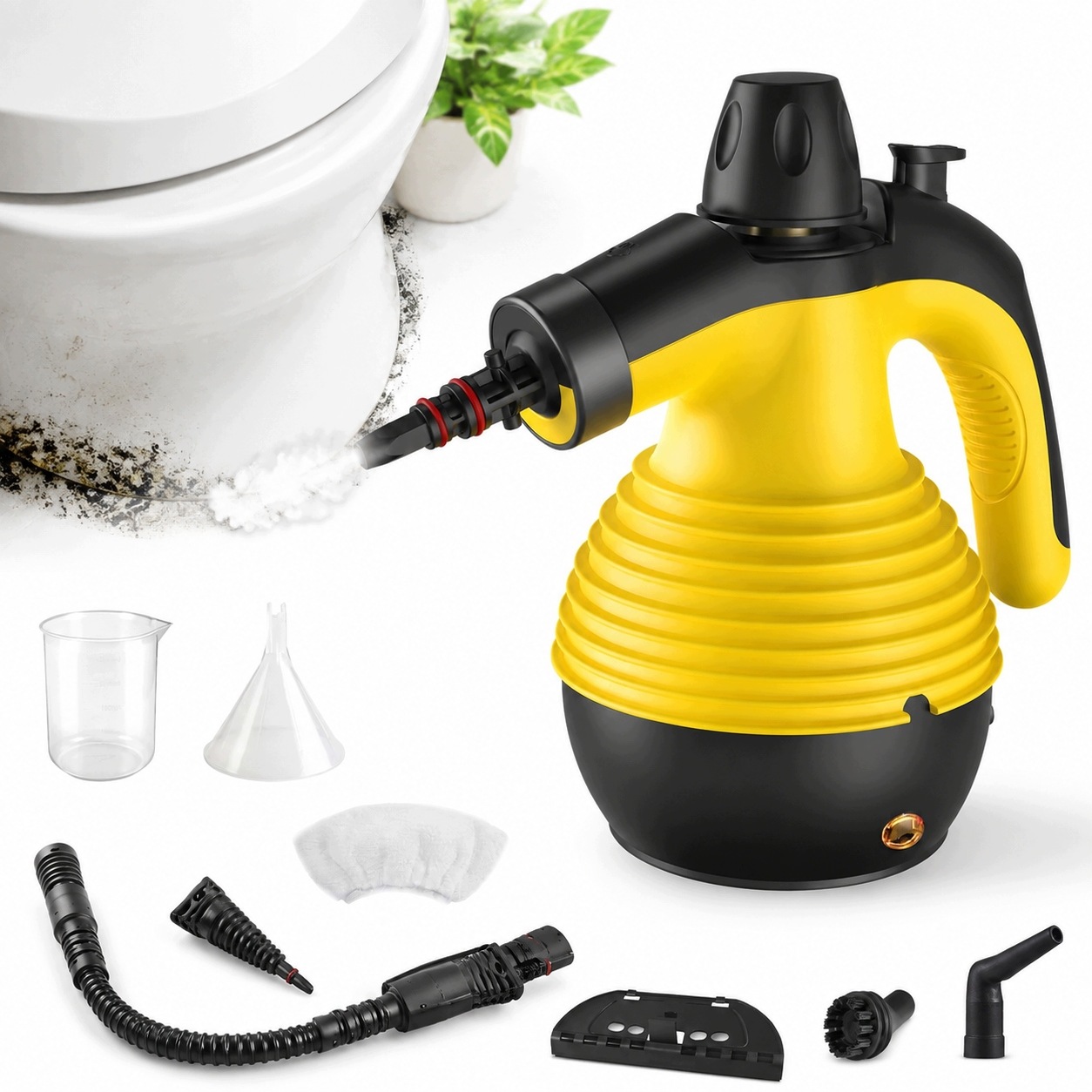 Uniwersalna Myjka Parowa 1050W Do Czyszczenia Auta Łazienki Okien I Mebli