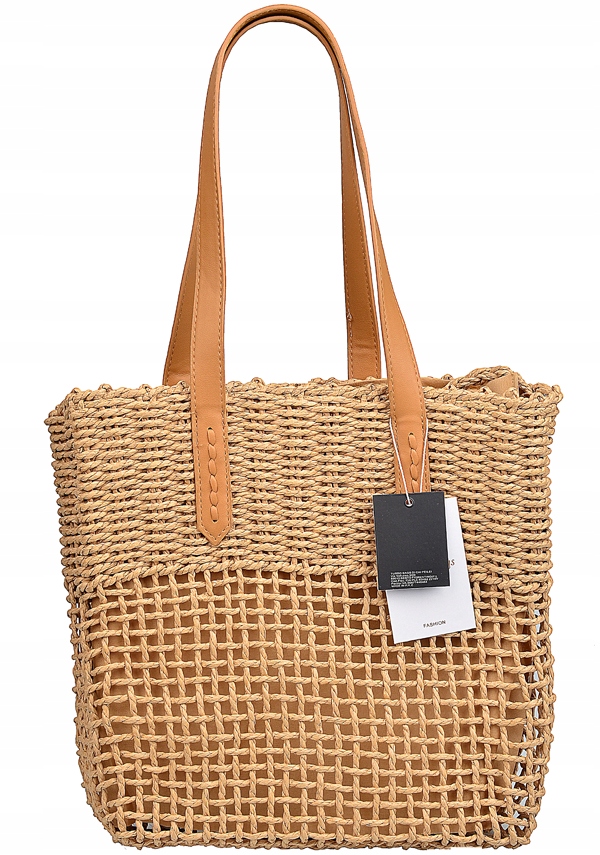 TURBO BAGS TOREBKA damska worek KOSZYK słoma NA RAMIĘ Płeć kobieta