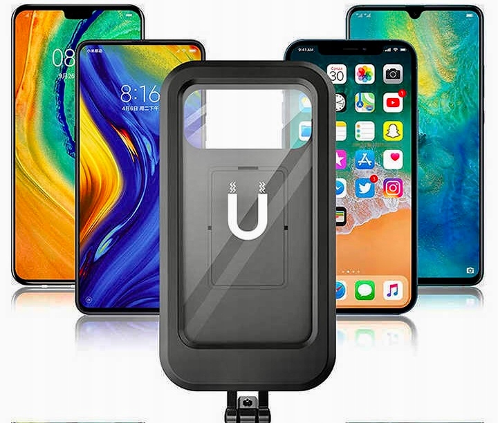 UCHWYT MOTOCYKLOWY ROWEROWY ANTISHOCK WODOODPORNY UNIWERSALNY CZARNY Marka Inna marka