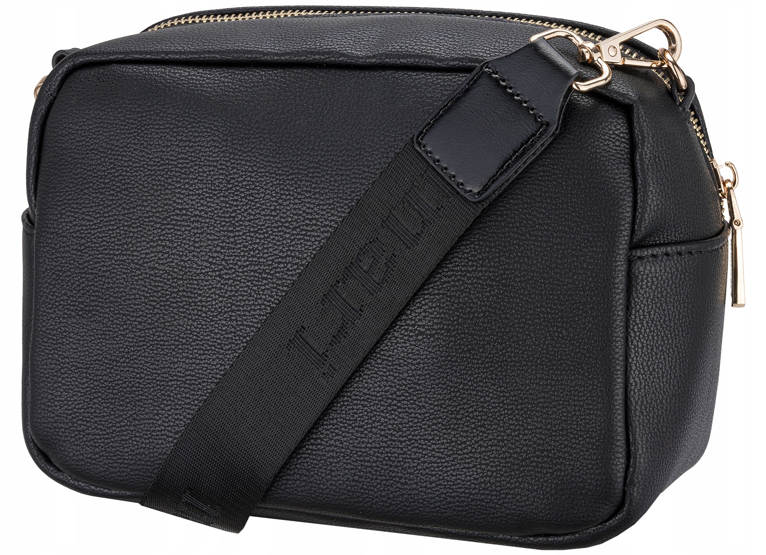 TOREBKA CZARNA LISTONOSZKA MONNARI KLASYCZNA LOGO Model BAG2220-020