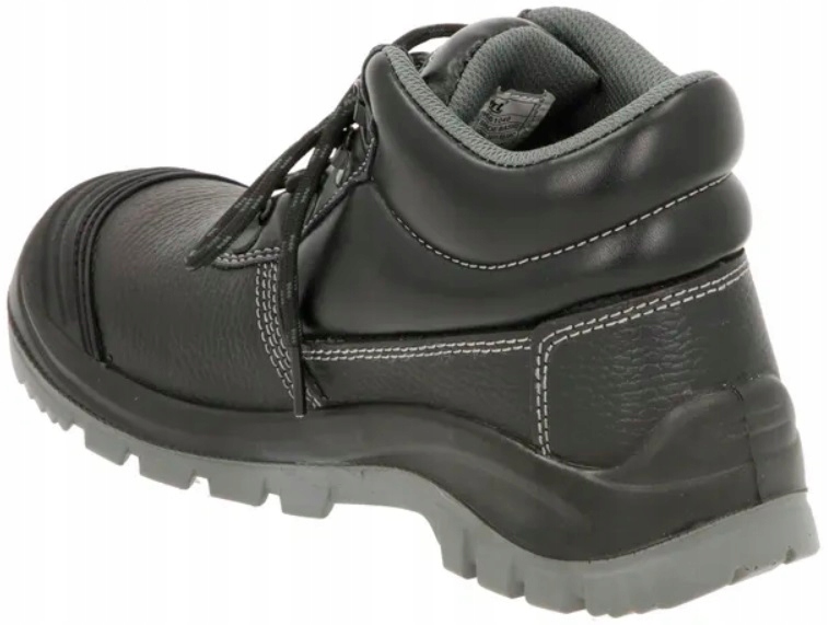 SKÓRZANE OBUWIE MĘSKIE OCHRONNE BUTY ROBOCZE Z NOSKIEM BHP ANTYPRZEBICIOWE Rozmiar 48