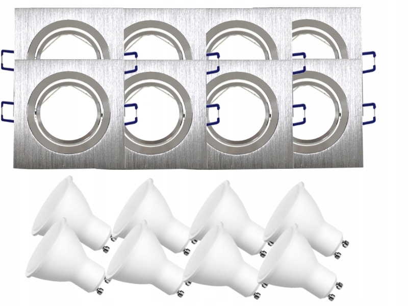 Sada stropních svítidel Halogen 8x +žárovky 1,5W