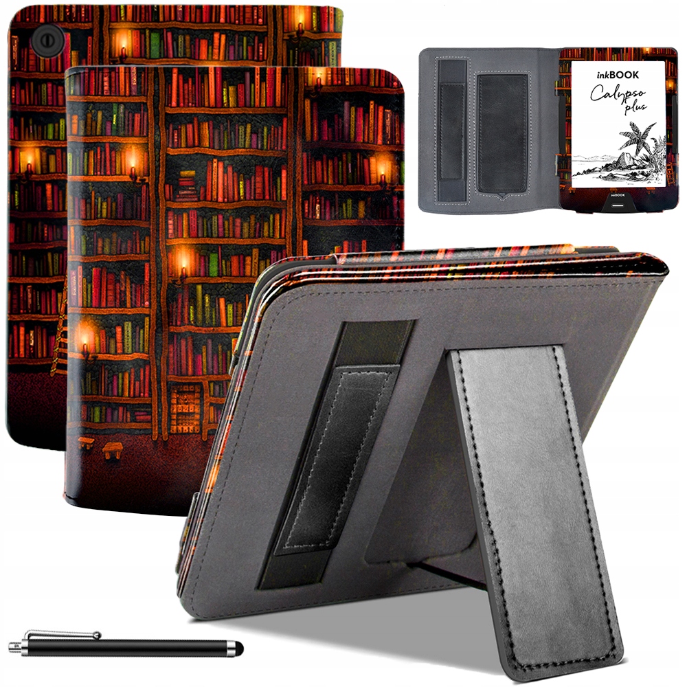 Etui Skórzane Grafika do InkBook Focus Plus Color 7.8 " Rysik