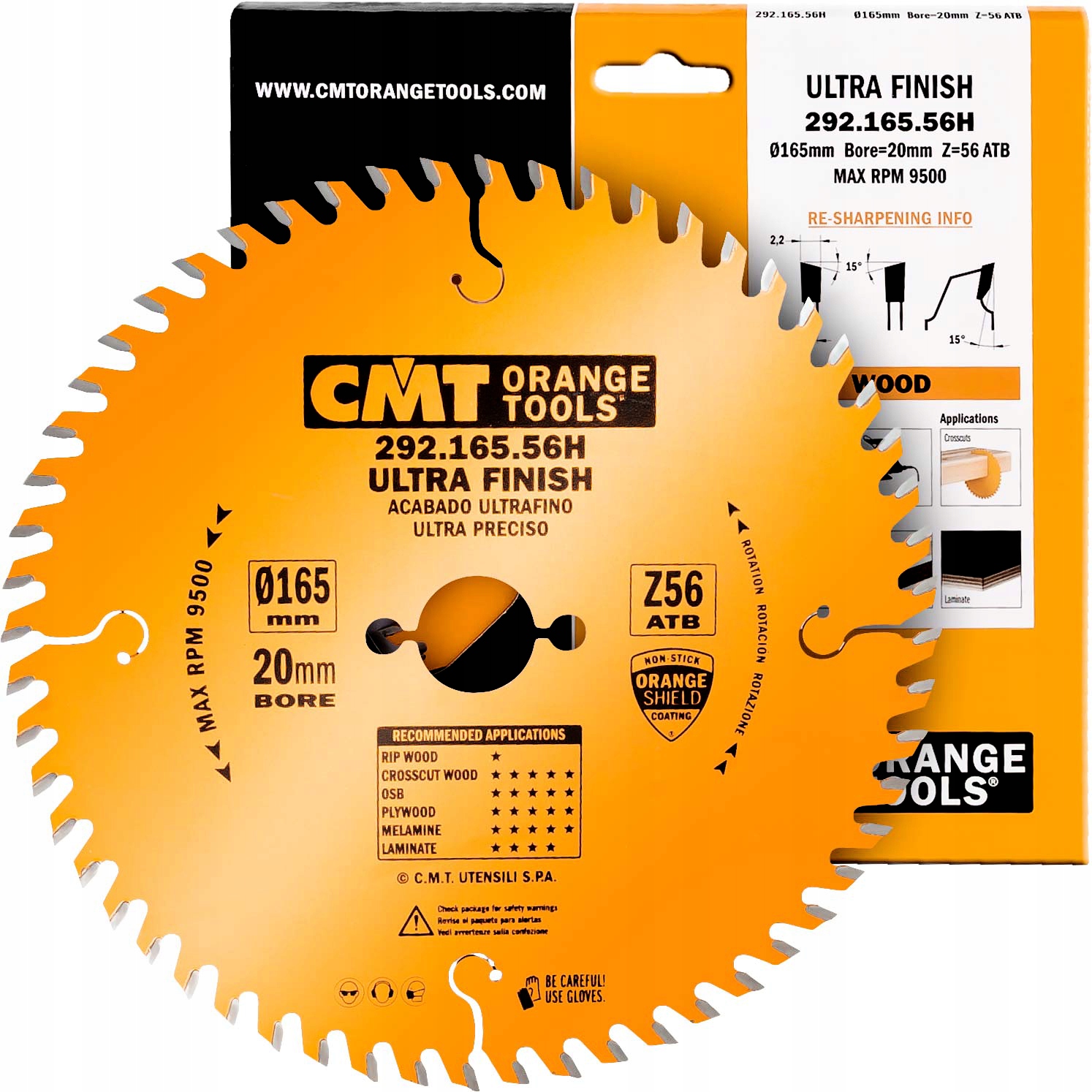

Cmt Piła Tarczowa Do Drewna Laminatu 165x20mm 56z