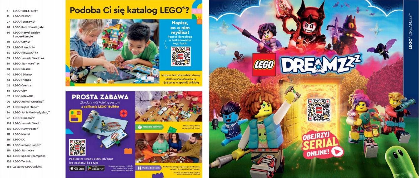 Nowy katalog LEGO czerwiec - grudzień 2024 140 stron w wersji papierowej Marka LEGO